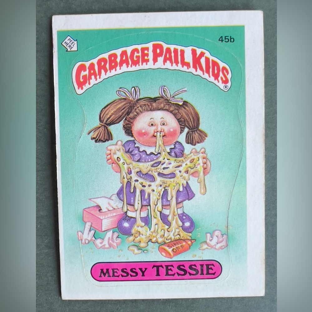 1985 Garbage Pail Kids Series 2 GPK OS2 45b MESSY TESSIE Excellent Condition